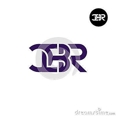 Letter CBR Monogram Logo Design Vector Illustration