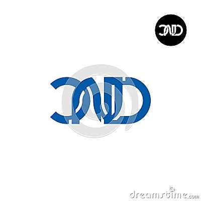 Letter CND Monogram Logo Design Vector Illustration