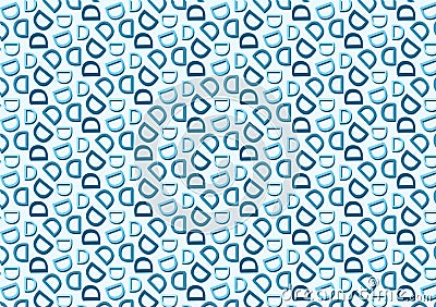 Letter D pattern in different blue colored shades pattern Stock Photo