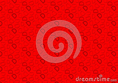Letter D pattern in different colored red shades pattern Stock Photo