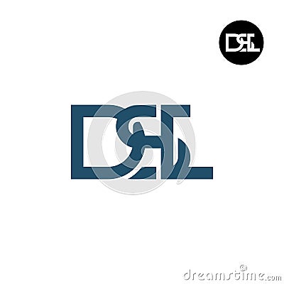 Letter DSL Monogram Logo Design Vector Illustration