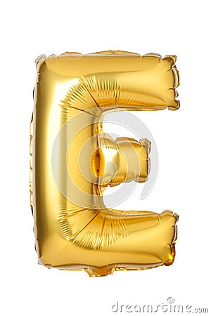 letter E from English alphabet of balloons Stock Photo