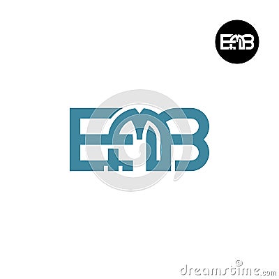 Letter EMB Monogram Logo Design Vector Illustration