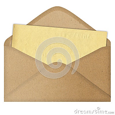 Letter in an envelope Stock Photo