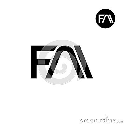 Letter FAI Monogram Logo Design Vector Illustration