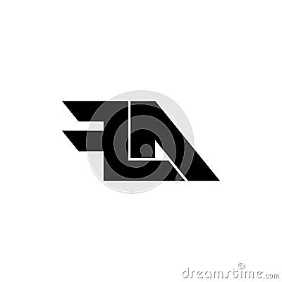 Letter FLA simple monogram logo icon design. Cartoon Illustration