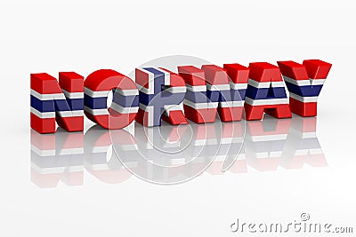Letter with flag Stock Photo