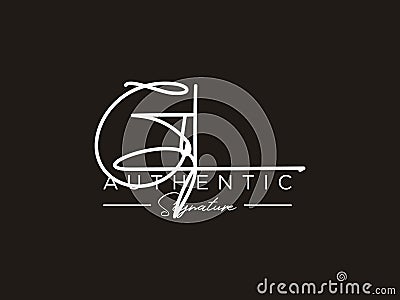 Letter GL Signature Logo Template Vector Vector Illustration