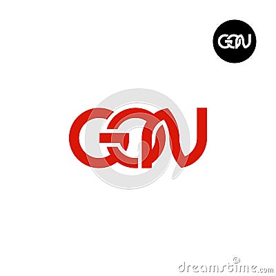 Letter GON Monogram Logo Design Vector Illustration