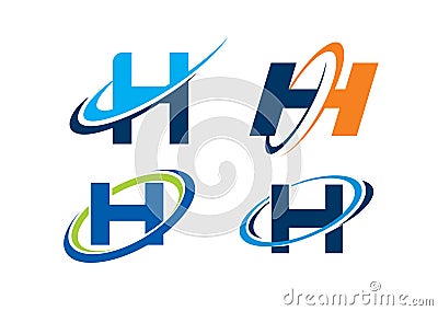 Letter H Infinity Concept Stock Photo