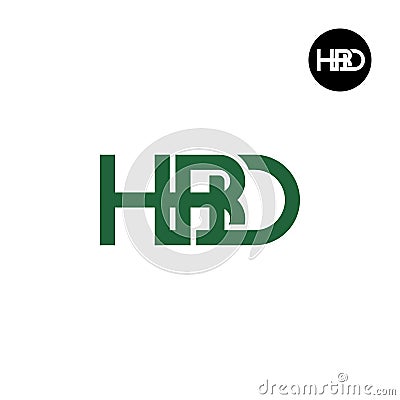 Letter HBD Monogram Logo Design Vector Illustration