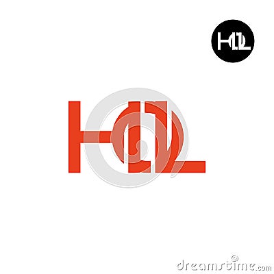 Letter HOL Monogram Logo Design Vector Illustration