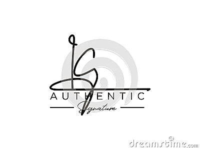 Letter IC Signature Logo Template Vector Vector Illustration