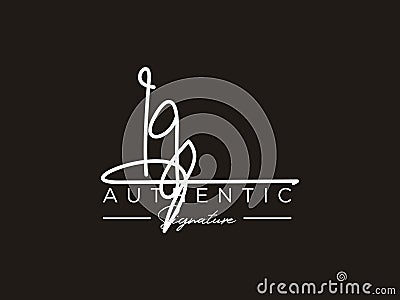 Letter IG Signature Logo Template Vector Vector Illustration