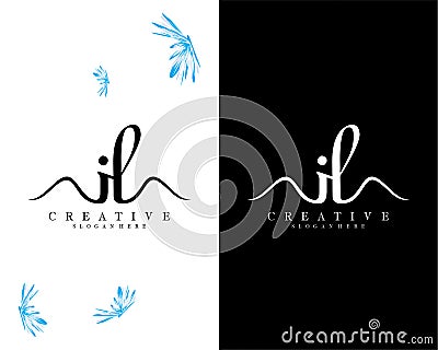 Letter il, li creative logo design vector Vector Illustration