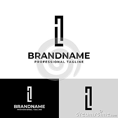 Letter IL Modern Logo, suitable for business with IL or LI initials Vector Illustration