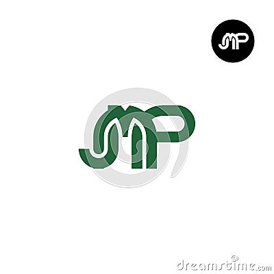 Letter JMP Monogram Logo Design Vector Illustration
