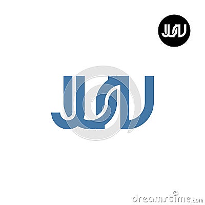 Letter JUN Monogram Logo Design Vector Illustration