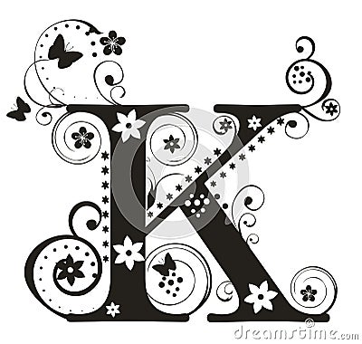 Letter K Vector Illustration