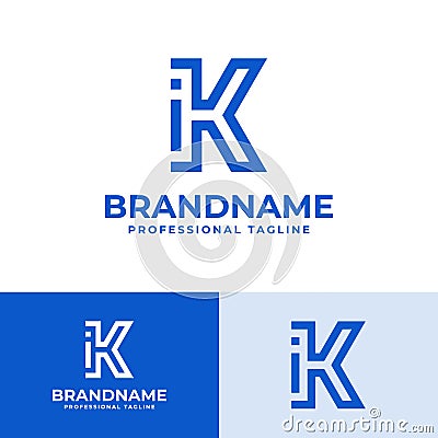 Letter KI Modern Logo, suitable for business with KI or IK initials Vector Illustration