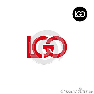 Letter LGO Monogram Logo Design Vector Illustration