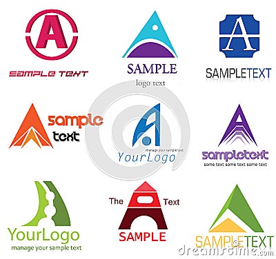 Letter A Logo Stock Photo