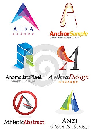 Letter A Logo Stock Photo