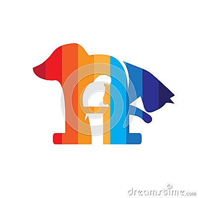 Letter A logo. letter based Pet icon Vector Illustration