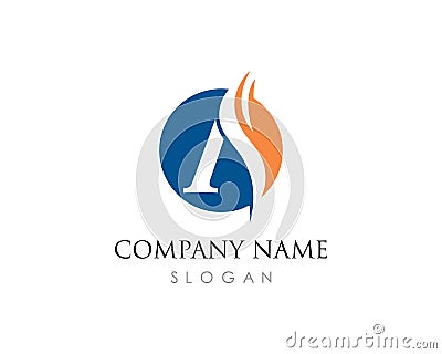 A Letter Logo Business Vector Illustration