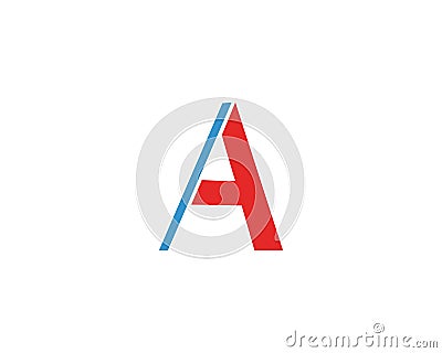 A Letter Logo Template Vector Illustration