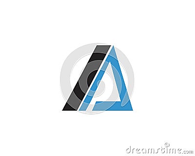 A Letter Logo Template Vector Illustration