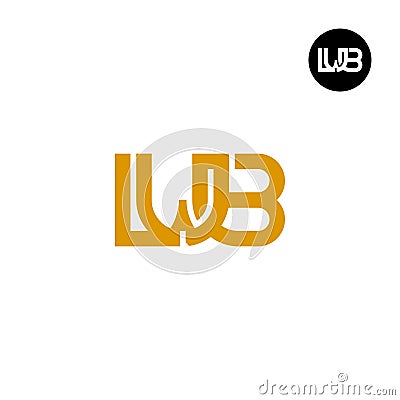 Letter LWB Monogram Logo Design Vector Illustration