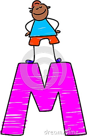 Letter M Boy Royalty Free Stock Photo - Image: 609165