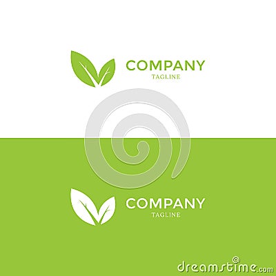 Letter M Leaves Logo for your company Vector Illustration