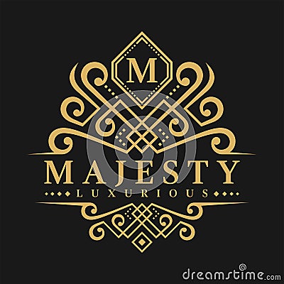 Letter M Logo - Classic Luxurious Style Logo Template Vector Illustration