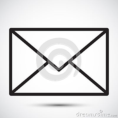 Letter,Mail icon Symbol Sign Isolate on White Background,Vector Illustration EPS.10 Vector Illustration