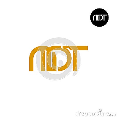 Letter MDT Monogram Logo Design Vector Illustration