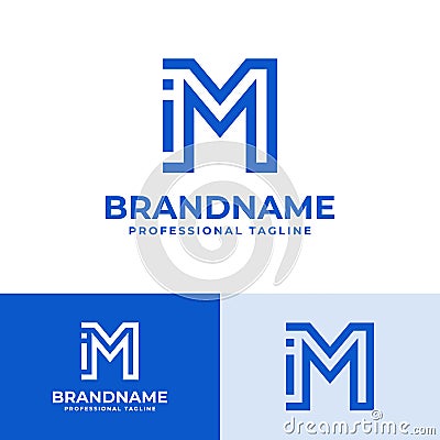 Letter MI Modern Logo, suitable for business with MI or IM initials Vector Illustration