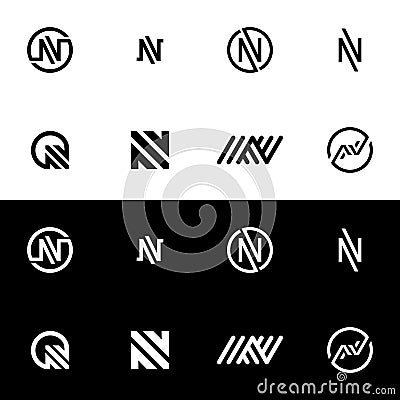 Letter N Logo Icon Vector Illustration