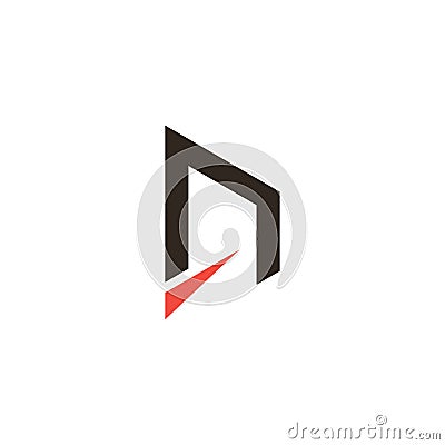 Letter n logo template design vector illustration. Vector Illustration