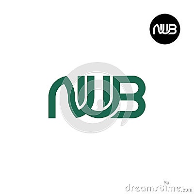 Letter NUB Monogram Logo Design Vector Illustration