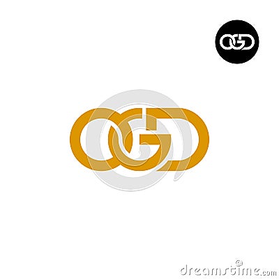 Letter OGD Monogram Logo Design Vector Illustration
