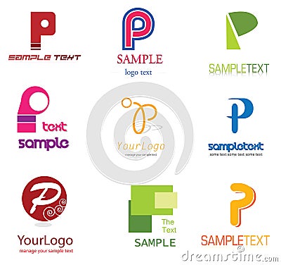 Letter P Logo Stock Photo