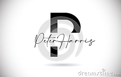 Letter P Logo with creative gradient swooshes. Creative elegant letter A with colorful vector Icon Vector Illustration