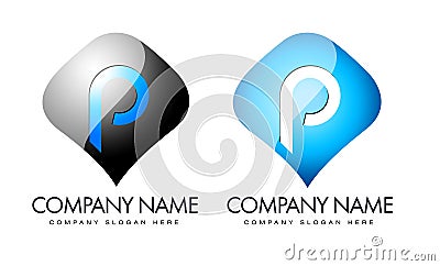 Letter P Logo Stock Photo