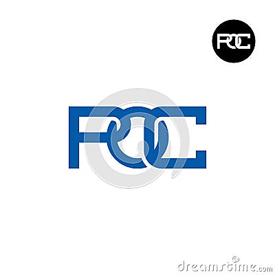 Letter POC Monogram Logo Design Vector Illustration