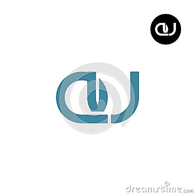 Letter QU Monogram Logo Design Vector Illustration