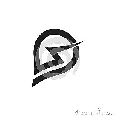 Letter s electric powerful concept logo vector Vector Illustration