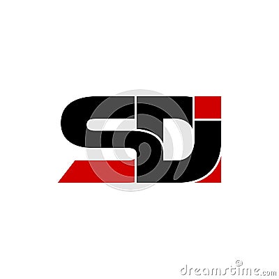 Letter SDI simple monogram logo icon design. Cartoon Illustration