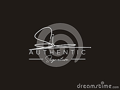 Letter SI Signature Logo Template Vector Vector Illustration